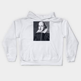 William Shakespeare Portrait Kids Hoodie